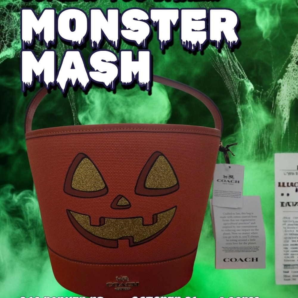 Coach Halloween Pumpkin Bucket Bag It is no longer manufactured - Picture 1 of 9